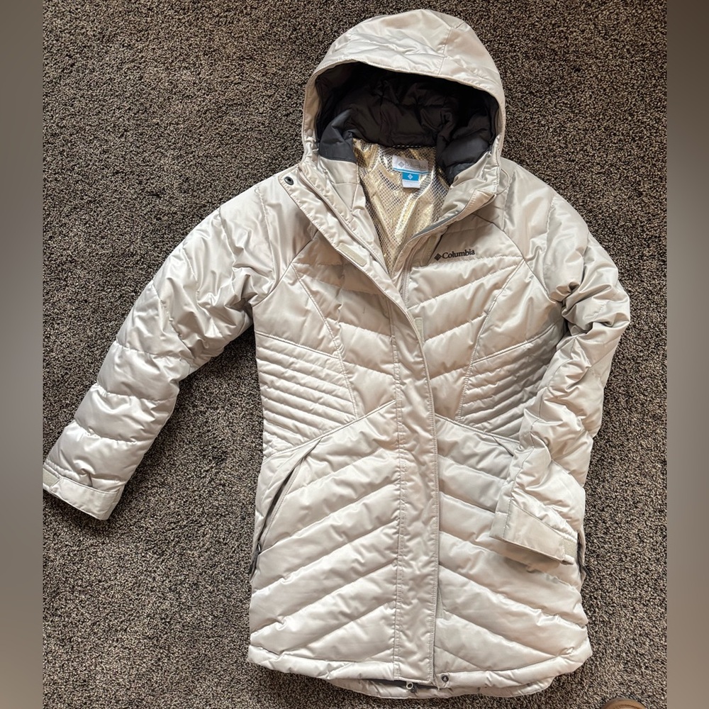 Columbia Metallic Quilted Hooded Jacket
